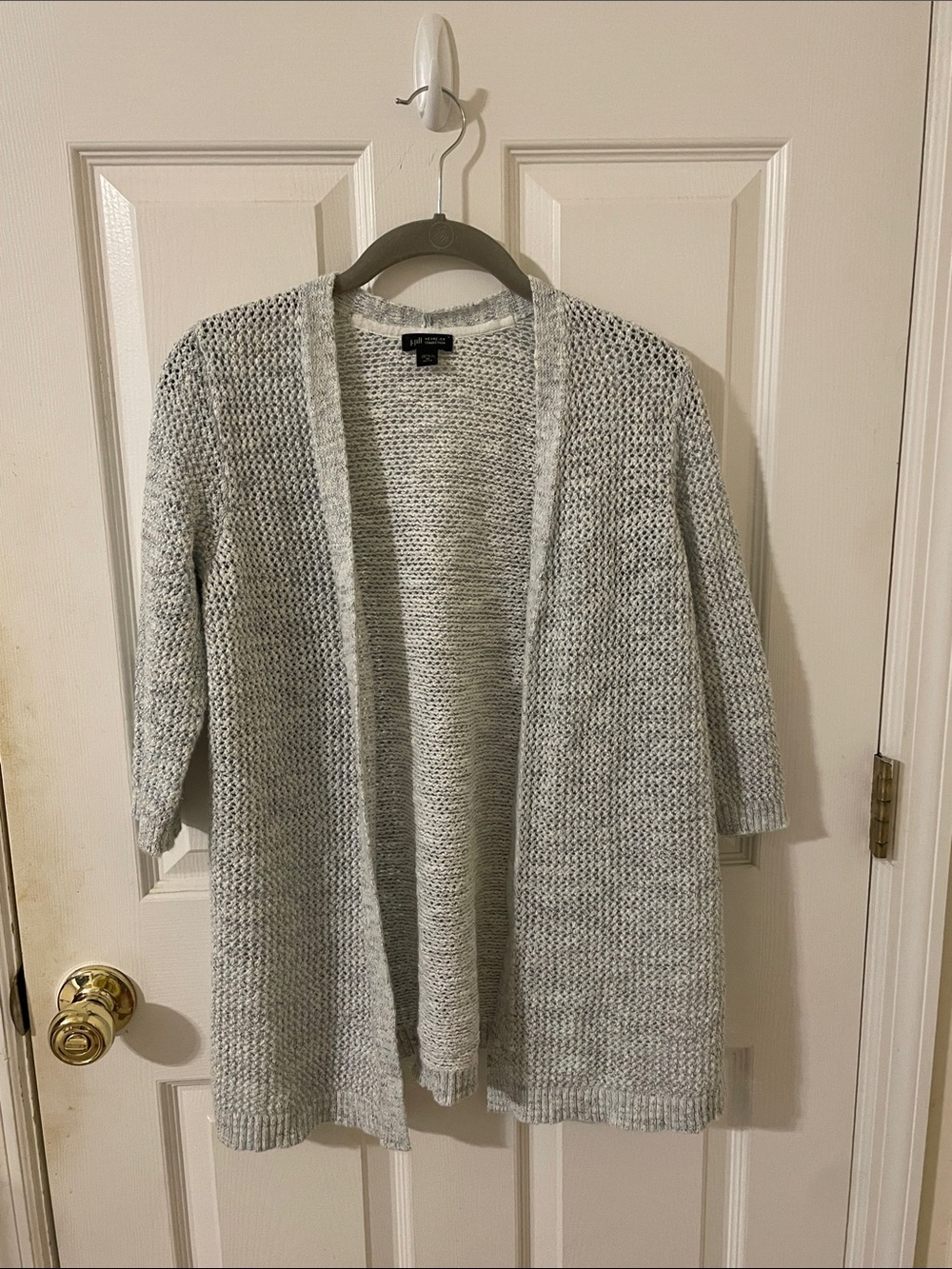 Two JJill light weight cotton blend sweaters.